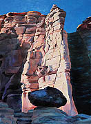 Kat O'Connor White Place New Mexico acrylic painting