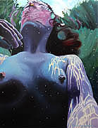 Kat O'Connor oil painting figure water