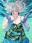 Kat O'Connor oil painting figure water